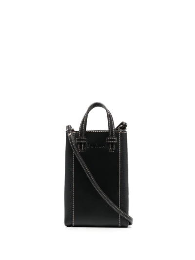 Shop Furla Miastella Vertical Crossbody Bag In Black