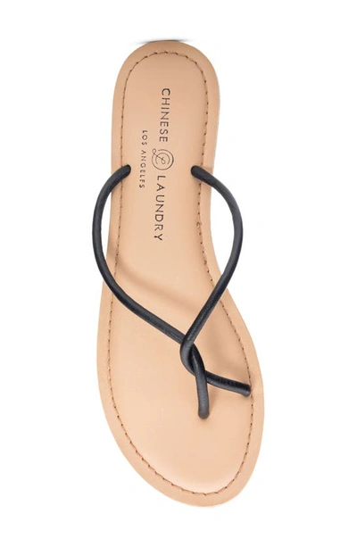 Shop Chinese Laundry Camisha Flip Flop In Black