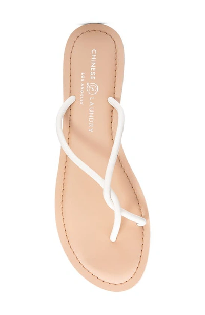 Shop Chinese Laundry Camisha Flip Flop In White