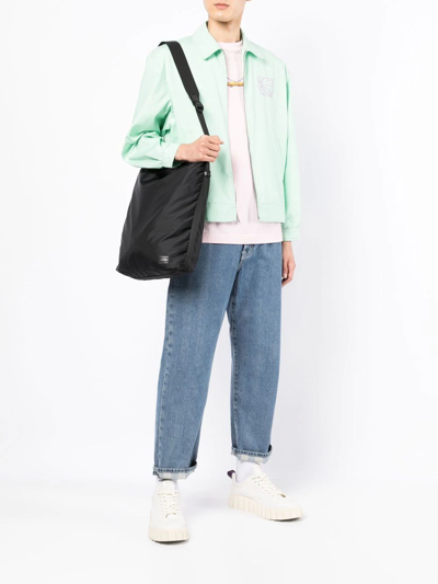 Porter-yoshida & Co Logo-patch Shoulder Bag In Black