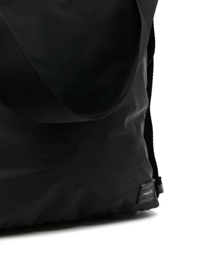 Porter-yoshida & Co Logo-patch Shoulder Bag In Black