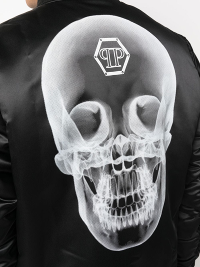 Philipp Plein Skull-print Bomber Jacket In Black