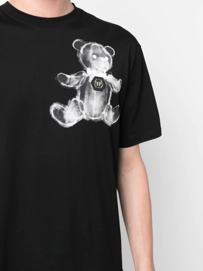 Shop Philipp Plein Teddy Bear Short-sleeve T-shirt In Black