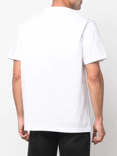 Shop Golden Goose Logo-print Cotton T-shirt In White