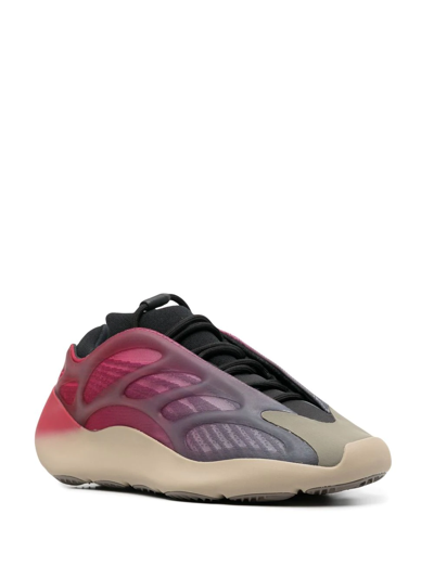 Shop Adidas Originals Yeezy 700 V3 "fade Carbon" Sneakers In Red