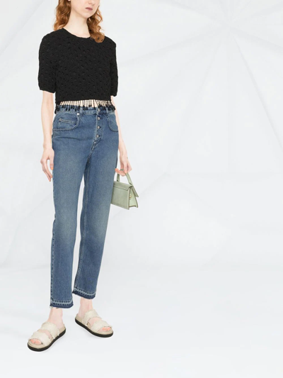 Isabel Marant Étoile Belden Cotton High-rise Jeans In Blue