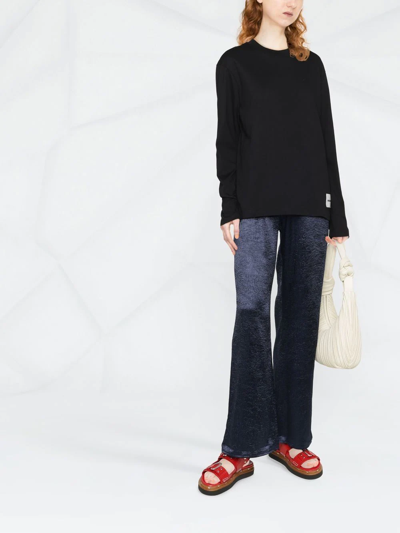 Jil Sander Three-pack Long-sleeve Tops In Black