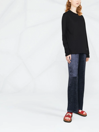 Jil Sander Three-pack Long-sleeve Tops In Black