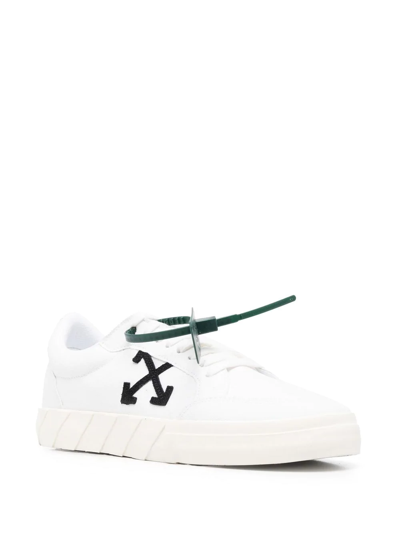 Off-white Low Vulcanized Canvas Sneakers In White | ModeSens