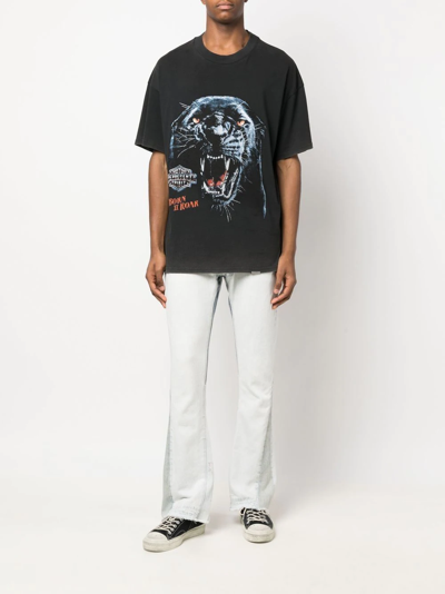 Gallery Dept. Flared Light-wash Denim Jeans In Blue