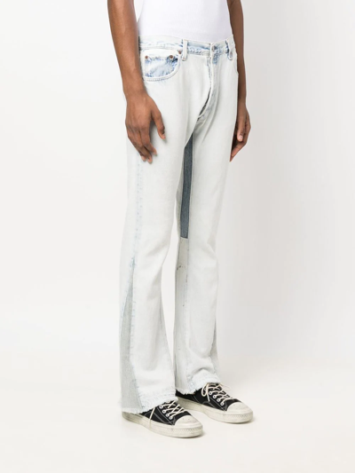 Gallery Dept. Flared Light-wash Denim Jeans In Blue