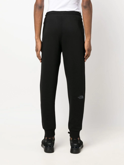 Shop The North Face Embroidered-logo Cotton Track Pants In Black