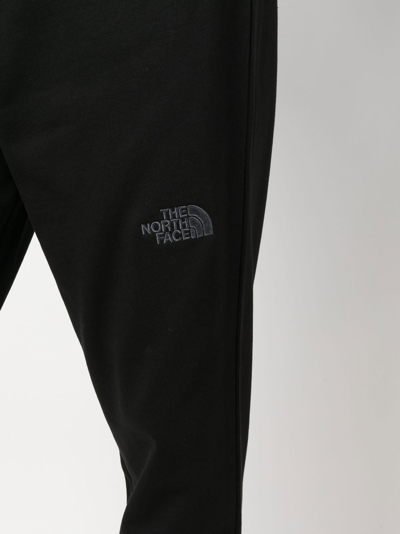 Shop The North Face Embroidered-logo Cotton Track Pants In Black