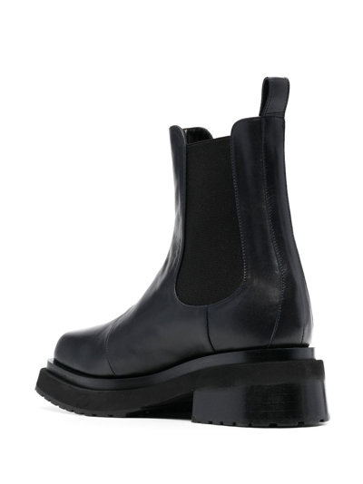 Shop Eckhaus Latta Mike Elasticated Side-panel Boots In Black