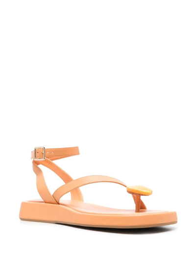 Gia Borghini Open-toe Sandals In Orange