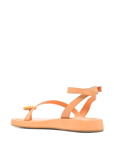Gia Borghini Open-toe Sandals In Orange