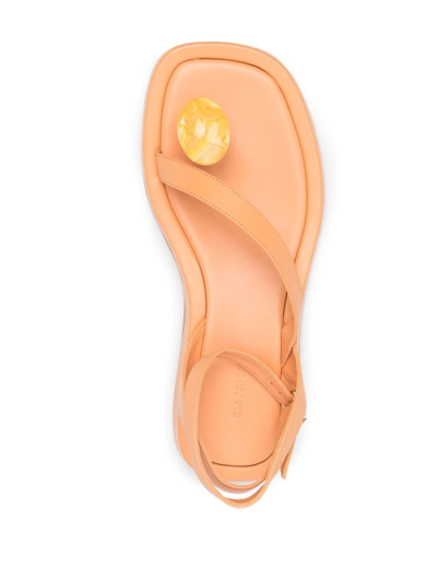 Gia Borghini Open-toe Sandals In Orange