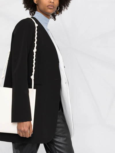 Mm6 Maison Margiela Single-breasted Tailored Coat In Black