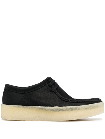 Shop Clarks Wallabee Cup Leather Brogues In Black