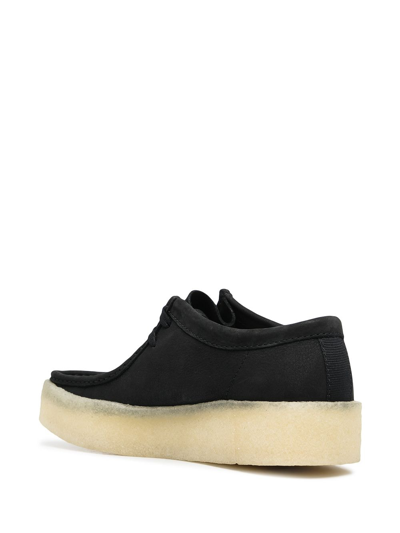 Shop Clarks Wallabee Cup Leather Brogues In Black