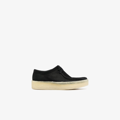 Clarks Wallabee Cup Leather Shoes In Black | ModeSens