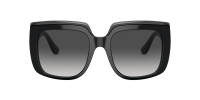 Dolce & Gabbana Logo Square Acetate Sunglasses In Grey Gradient