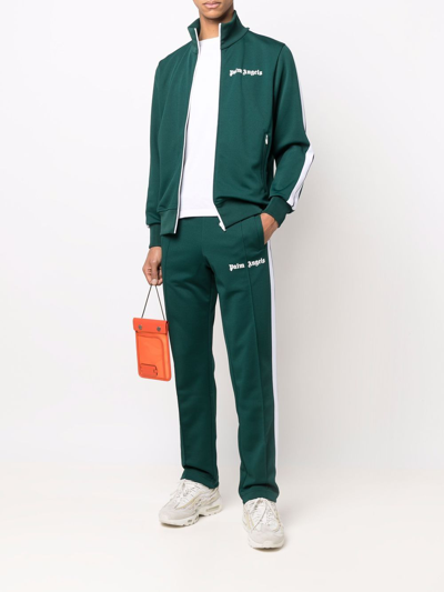 Shop Palm Angels Classic Track Jacket In Green