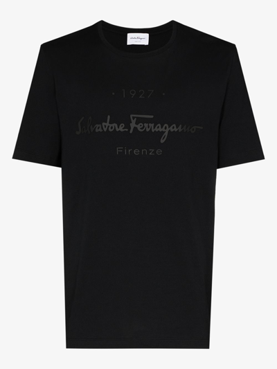 Shop Ferragamo Logo Cotton T-shirt