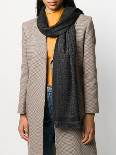 Shop Ferragamo Gancini Wool Scarf