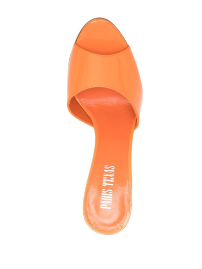 Shop Paris Texas Wanda Mules In Orange