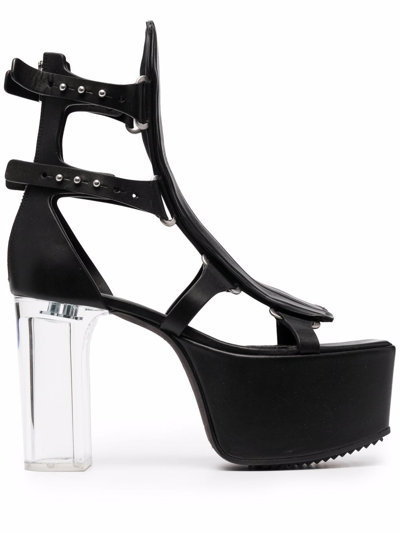 Rick Owens Black Ankle-high Spartans Heels