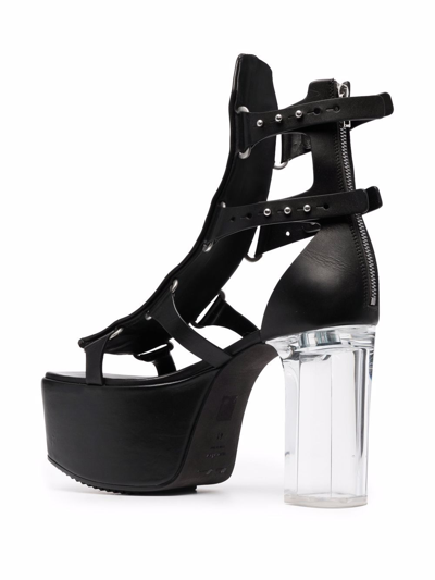 Rick Owens Black Ankle-high Spartans Heels