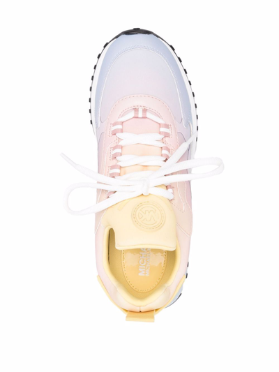 Shop Michael Michael Kors Theo Sneakers In Pink