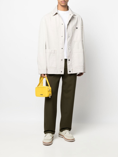 Shop Jacquemus De-nimes Yelo Cotton Jacket In Beige