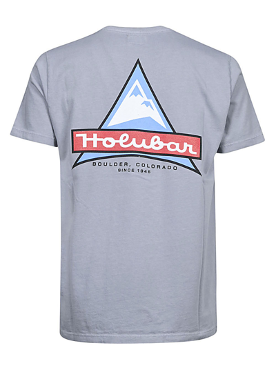 Shop Holubar Cotton Logo T-shirt In Grey
