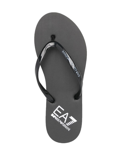 Shop Ea7 Logo Flip Flops