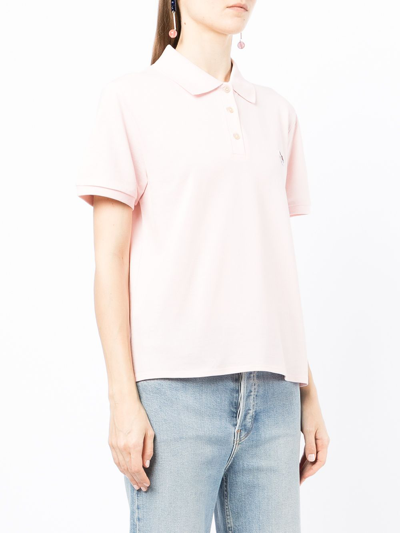 Shop Ps By Paul Smith Zebra Logo Polo Shirt In Pink