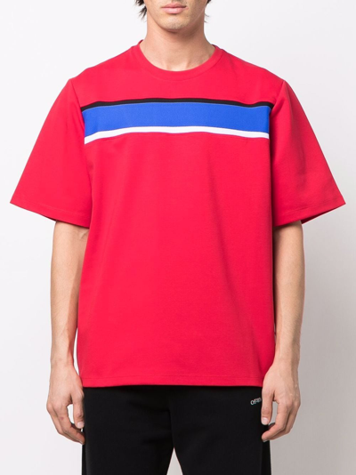 Shop Just Don Cotton Printed T-shirt In Red