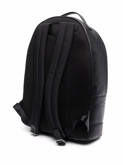 Shop Emporio Armani Leather Backpack