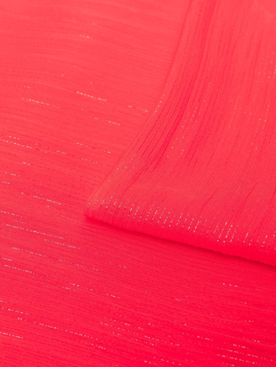 Shop Emporio Armani Silk Stole In Red