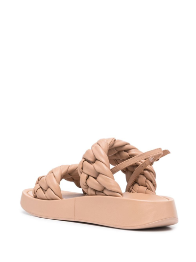 Shop Ash Voyage Leather Sandals In Pink