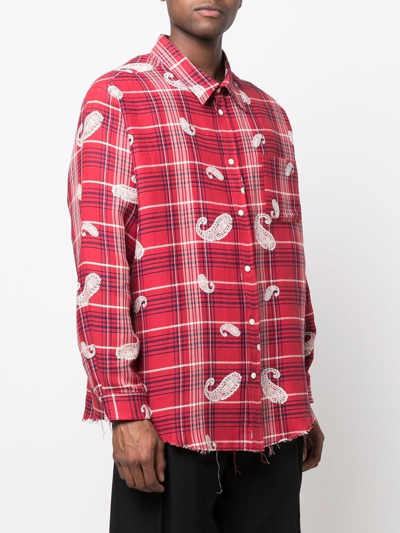 Shop 424 Long Sleeve Shirt In Red