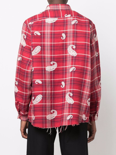Shop 424 Long Sleeve Shirt In Red