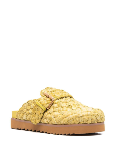 Shop Ash Galeia Mules In Yellow