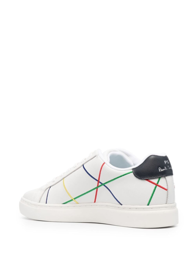 Shop Ps By Paul Smith Leather Sneakers In White