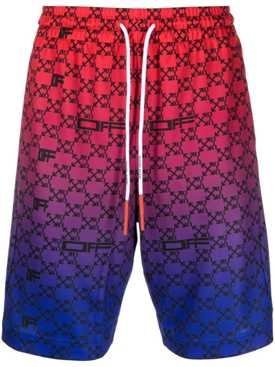 Men's 2-in-1 Red LV Luxury Brand Monogram Print Pattern Gym Shorts