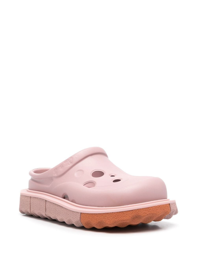 Shop Off-white Meteor Slippers In Pink