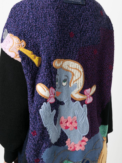 Shop Stella Mccartney Disney Fantasia Cotton Cardigan In Blue