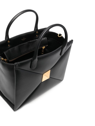 Shop Valentino One Stud Leather Tote Bag