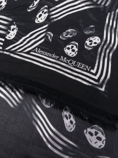 Shop Alexander Mcqueen Modal Scarf In Black